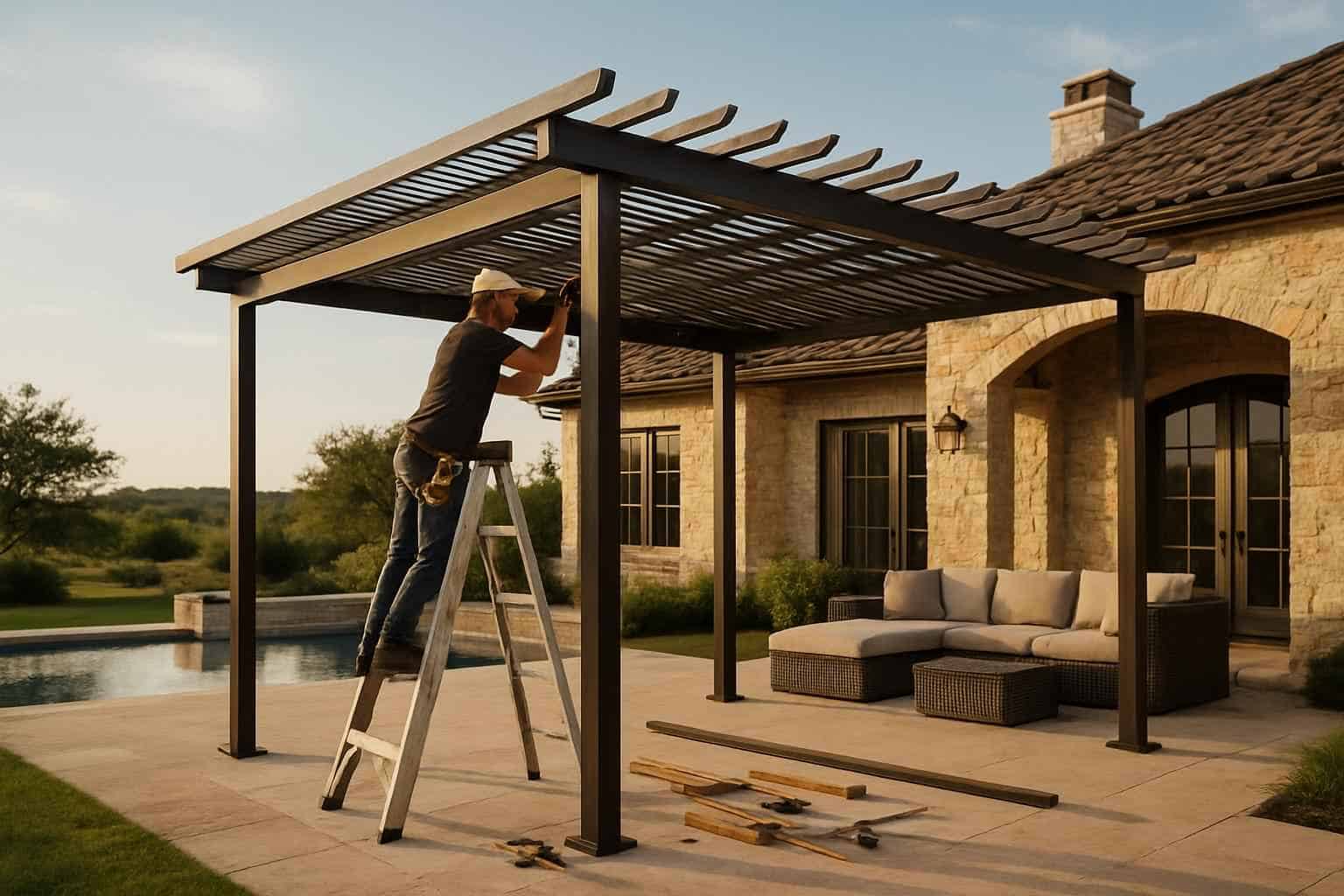 Metal Pergola Builder in Harper TX