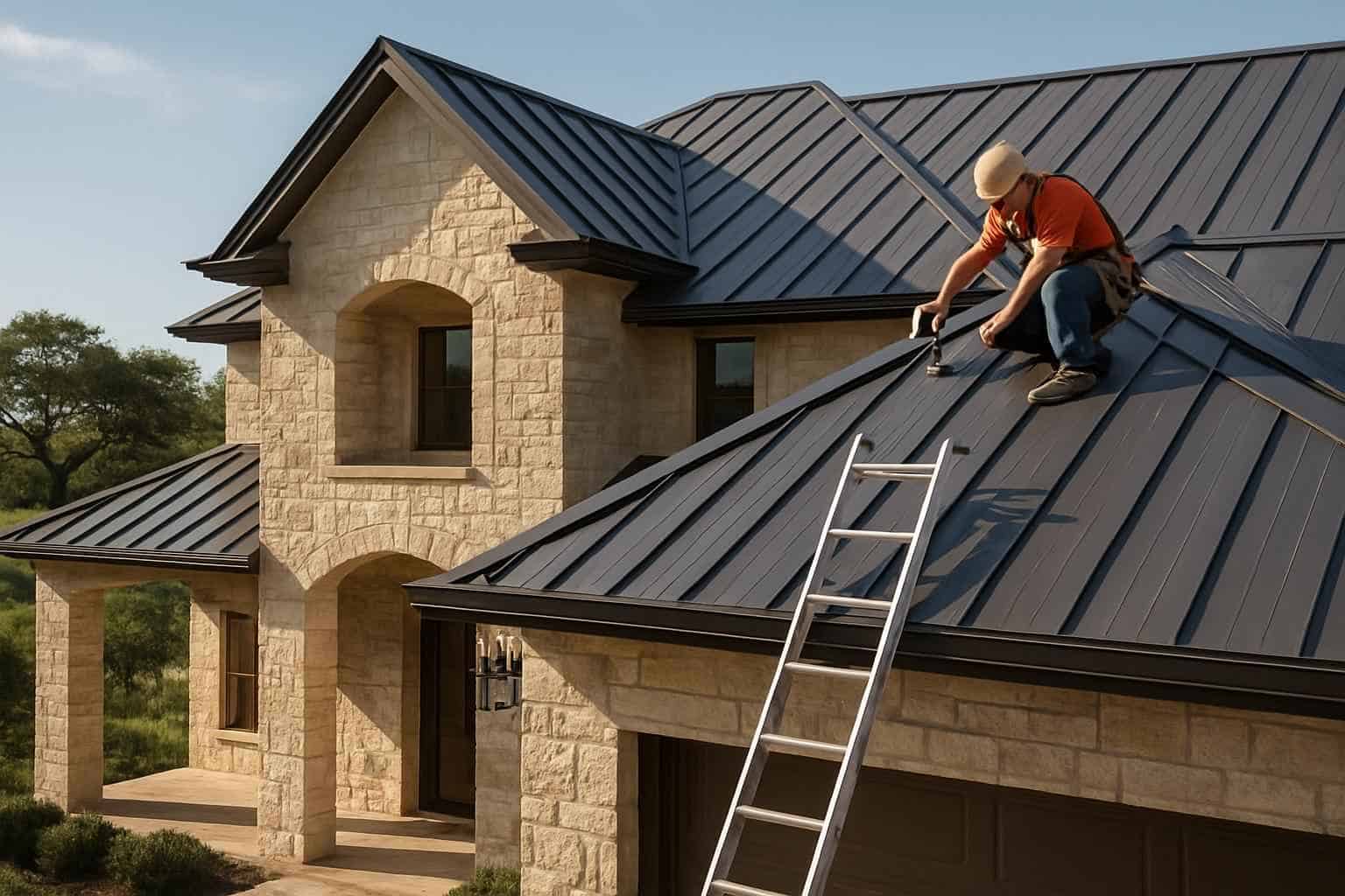 Metal Roof Installation Service in Hye TX