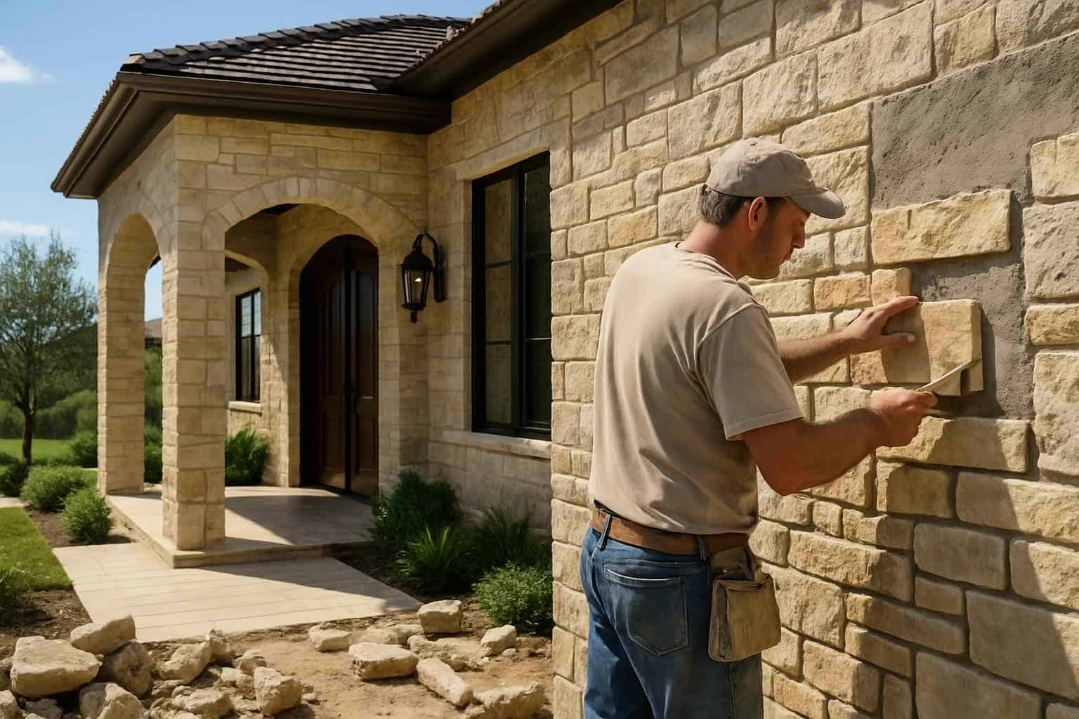 Natural Stone Siding Contractor in Hye TX