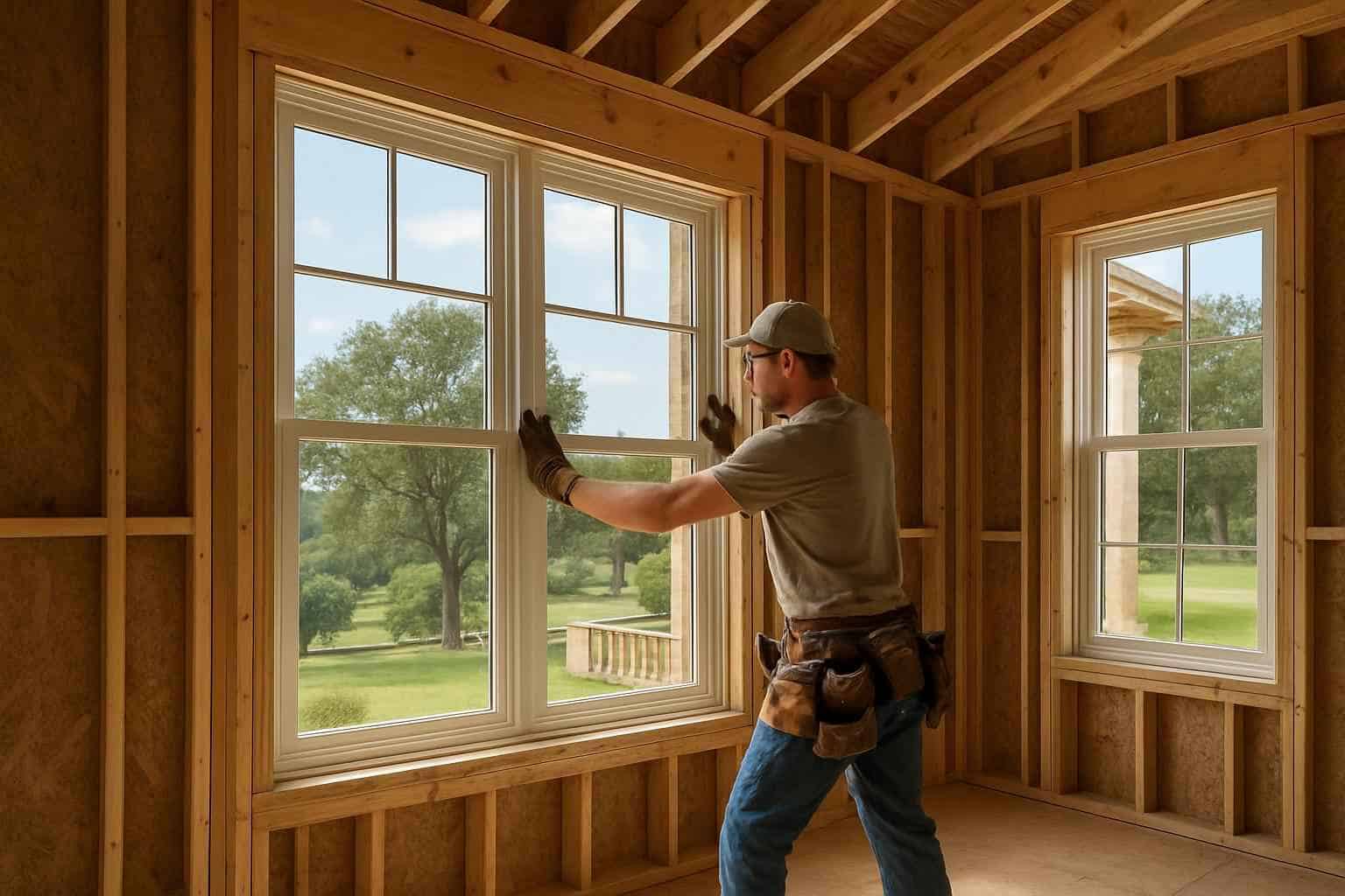 New Construction Window Installation in Comfort TX