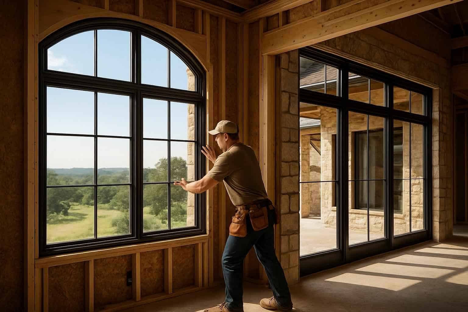 New Construction Window Installation in Doss TX