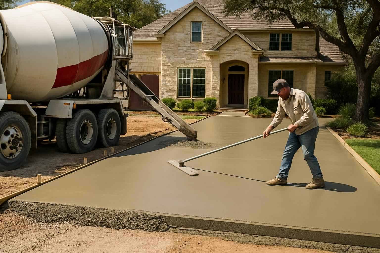New Driveway Pour Service in Kerrville TX