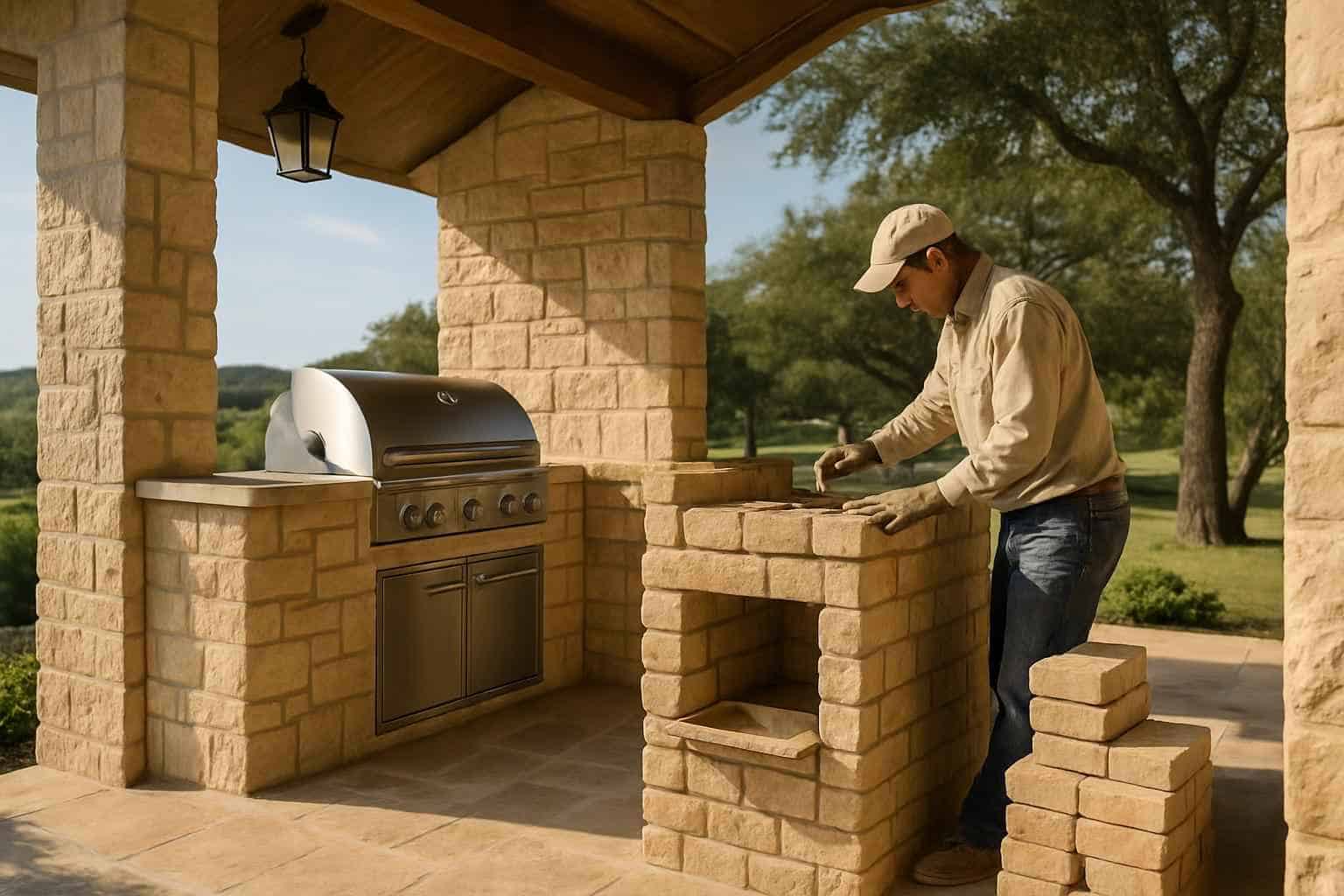 Masonry Contractor In Comfort TX Outdoor Kitchen Masonry Contractor in Comfort TX
