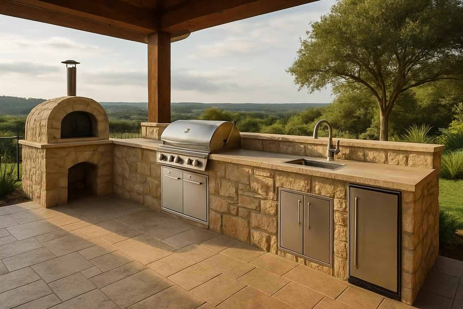 Outdoor Kitchen Masonry Contractor in Kerrville TX