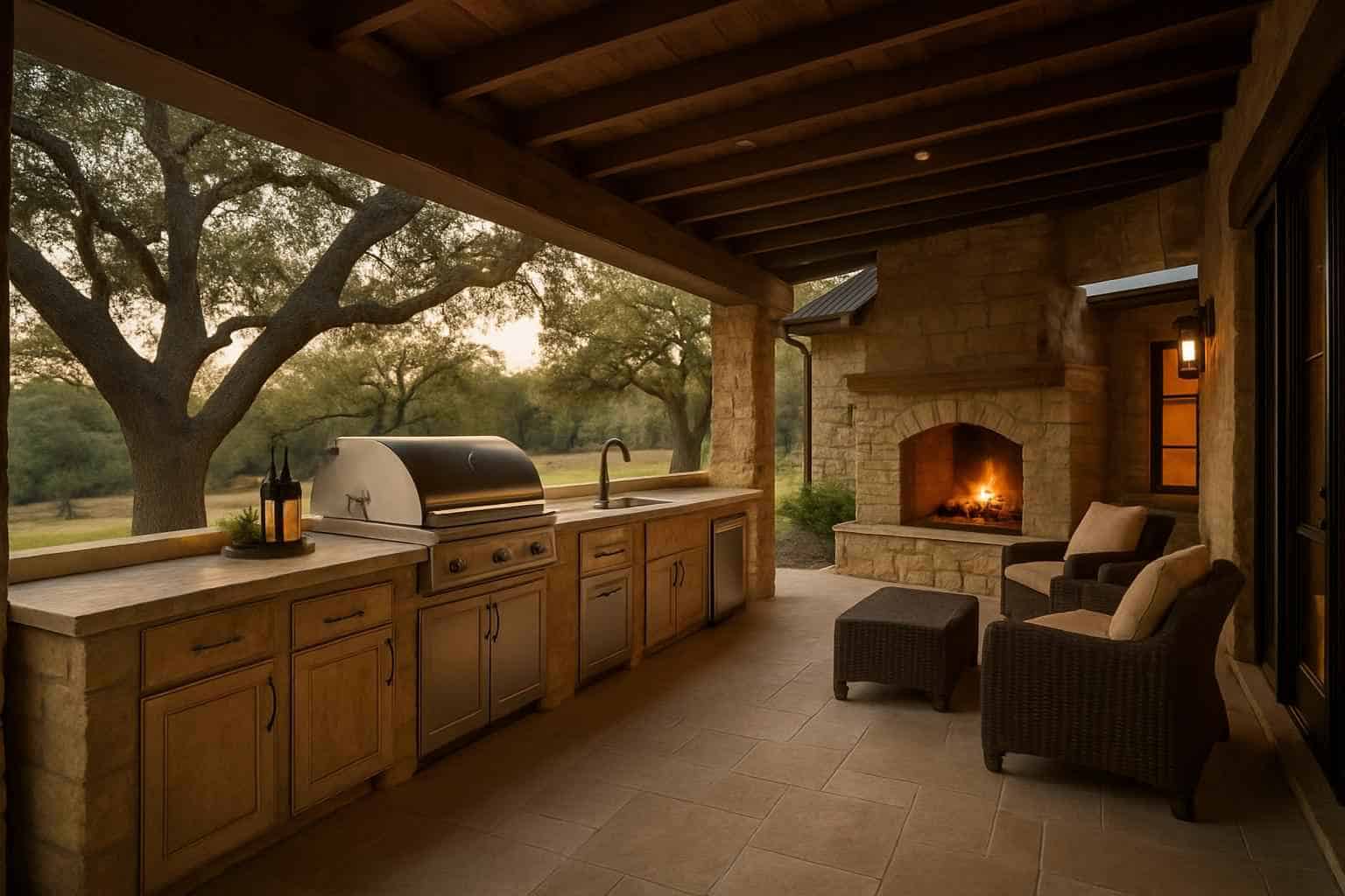 Outdoor Kitchen Patio Builder in Comfort TX