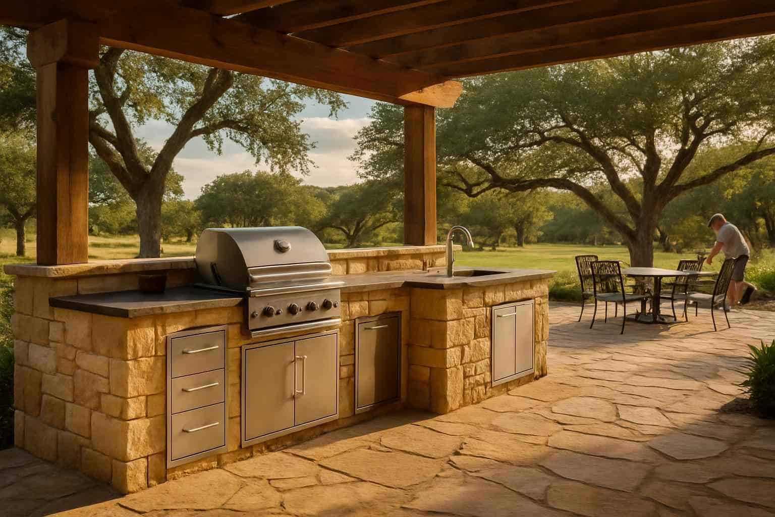 Outdoor Kitchen Patio Builder in Doss TX