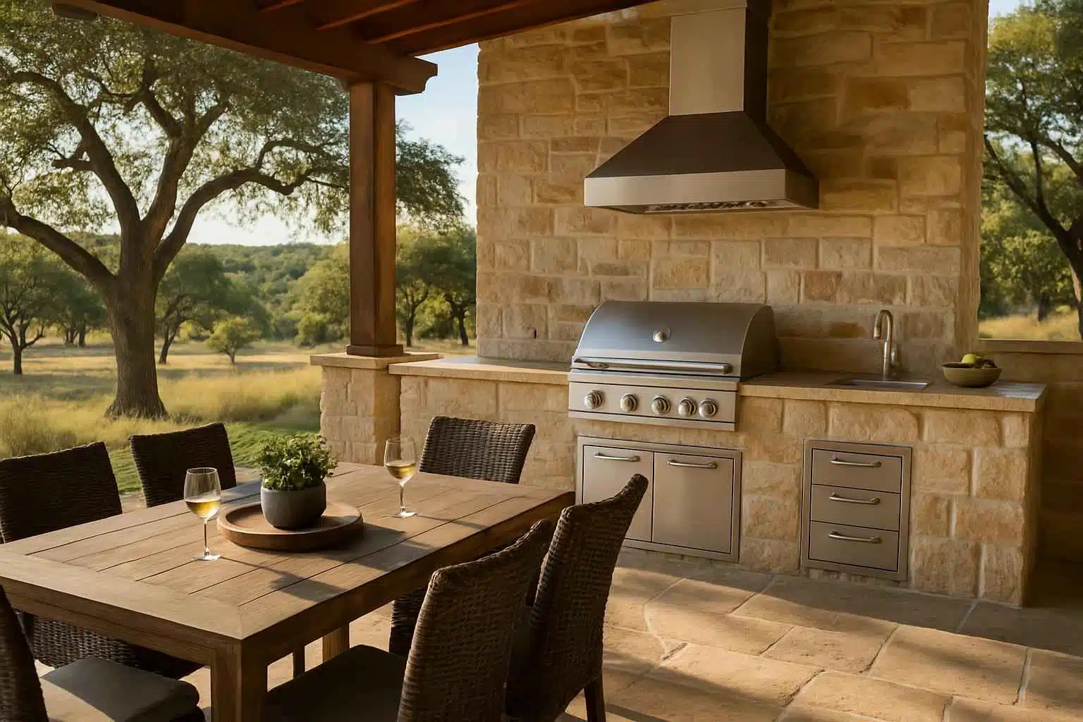 Outdoor Kitchen Patio Builder in Harper TX