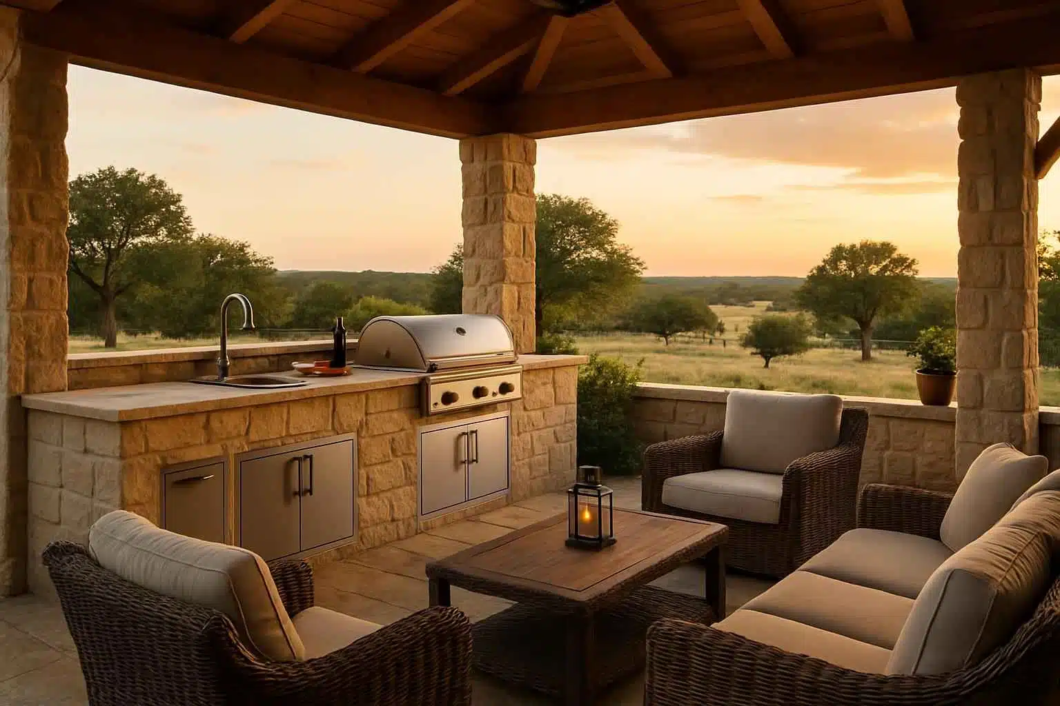 Outdoor Kitchen Patio Builder in Hye TX