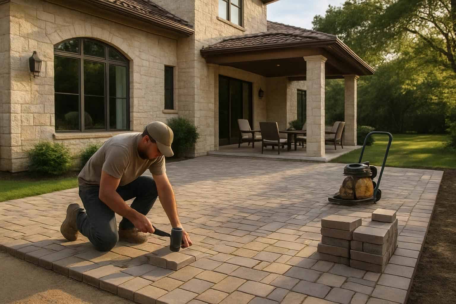 Paver Patio Installation Company in Comfort TX