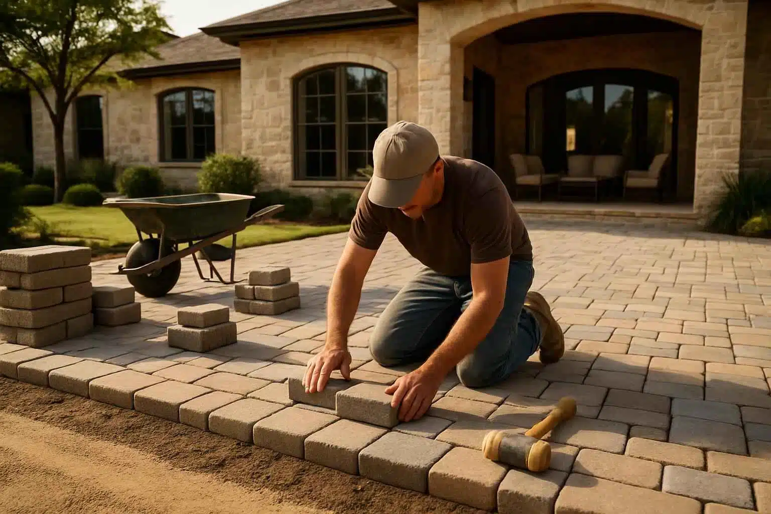 Paver Patio Installation Company in Hye TX