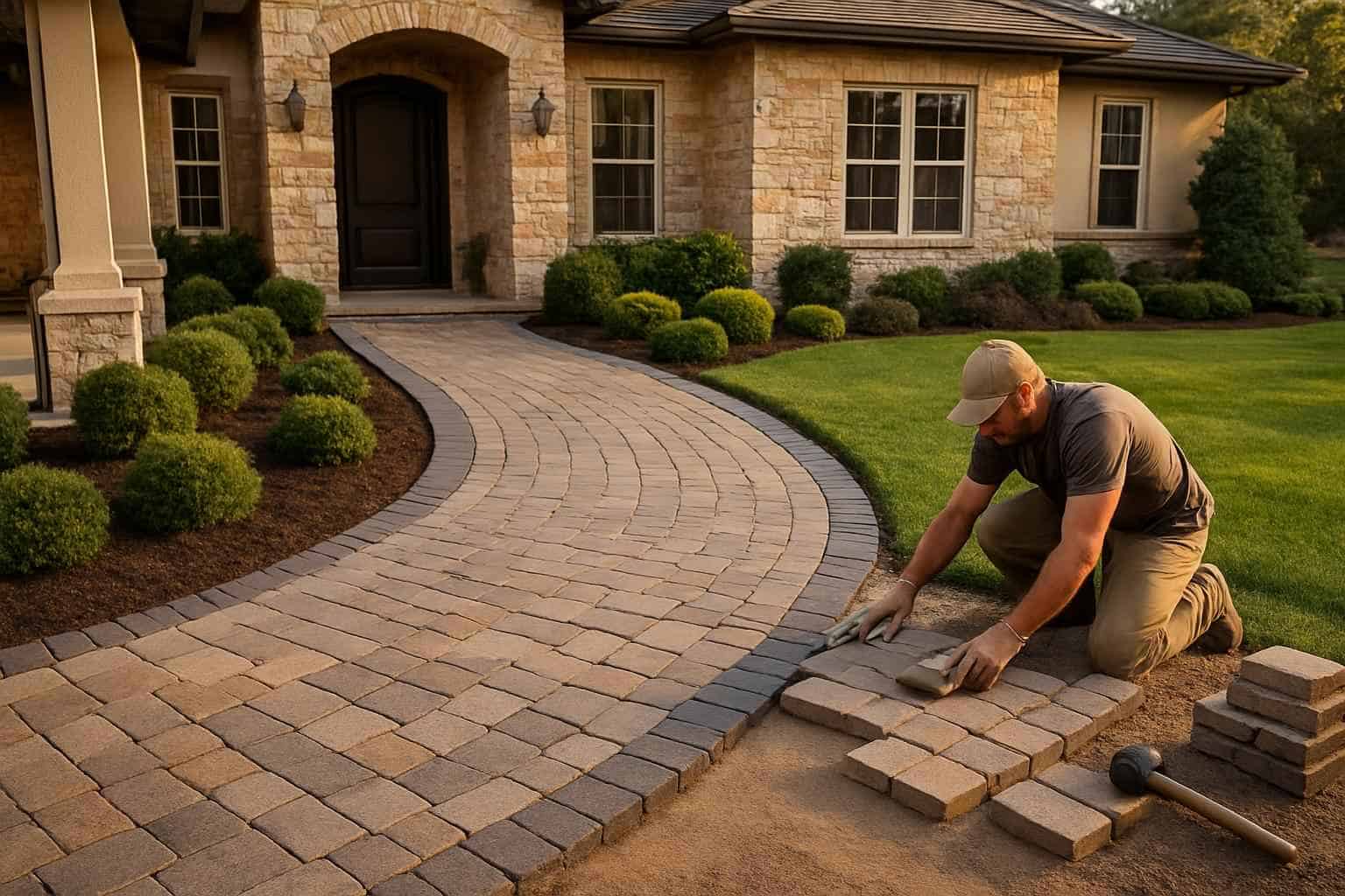 Paver Walkway Installation Service in Kerrville TX