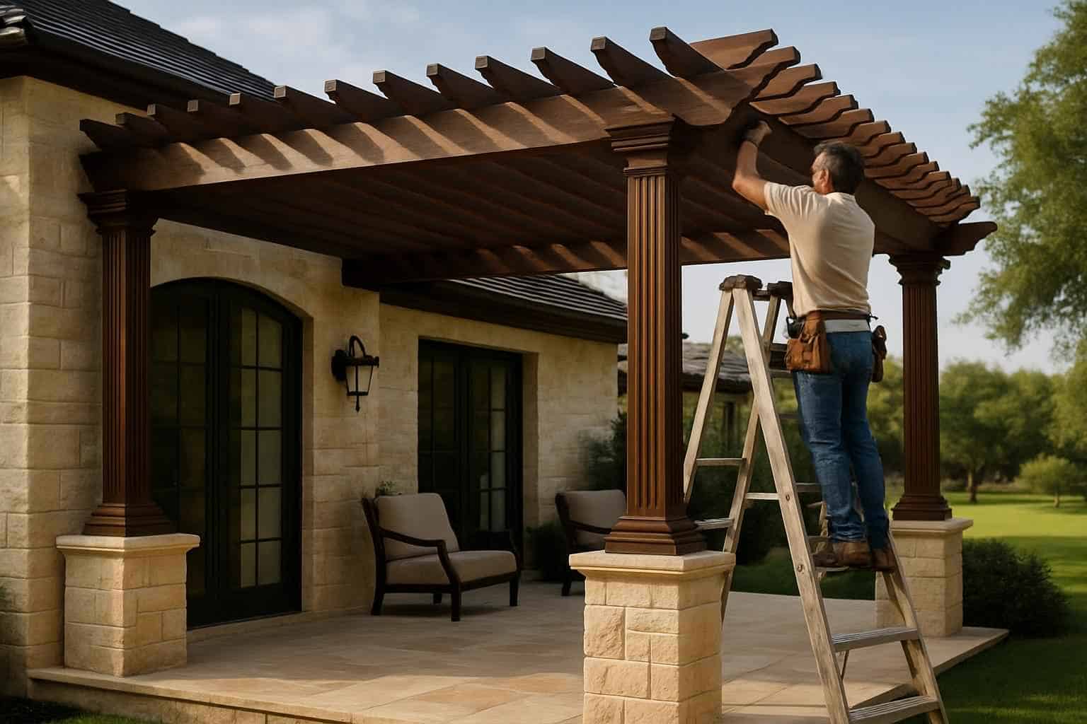 Pergola Repair Service in Hye TX