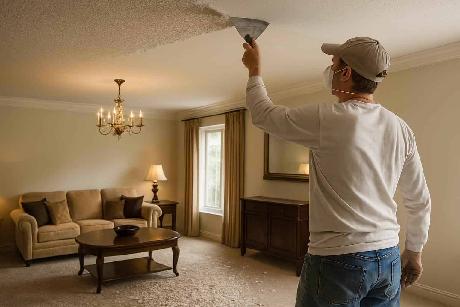 Popcorn Ceiling Removal Service in Comfort TX