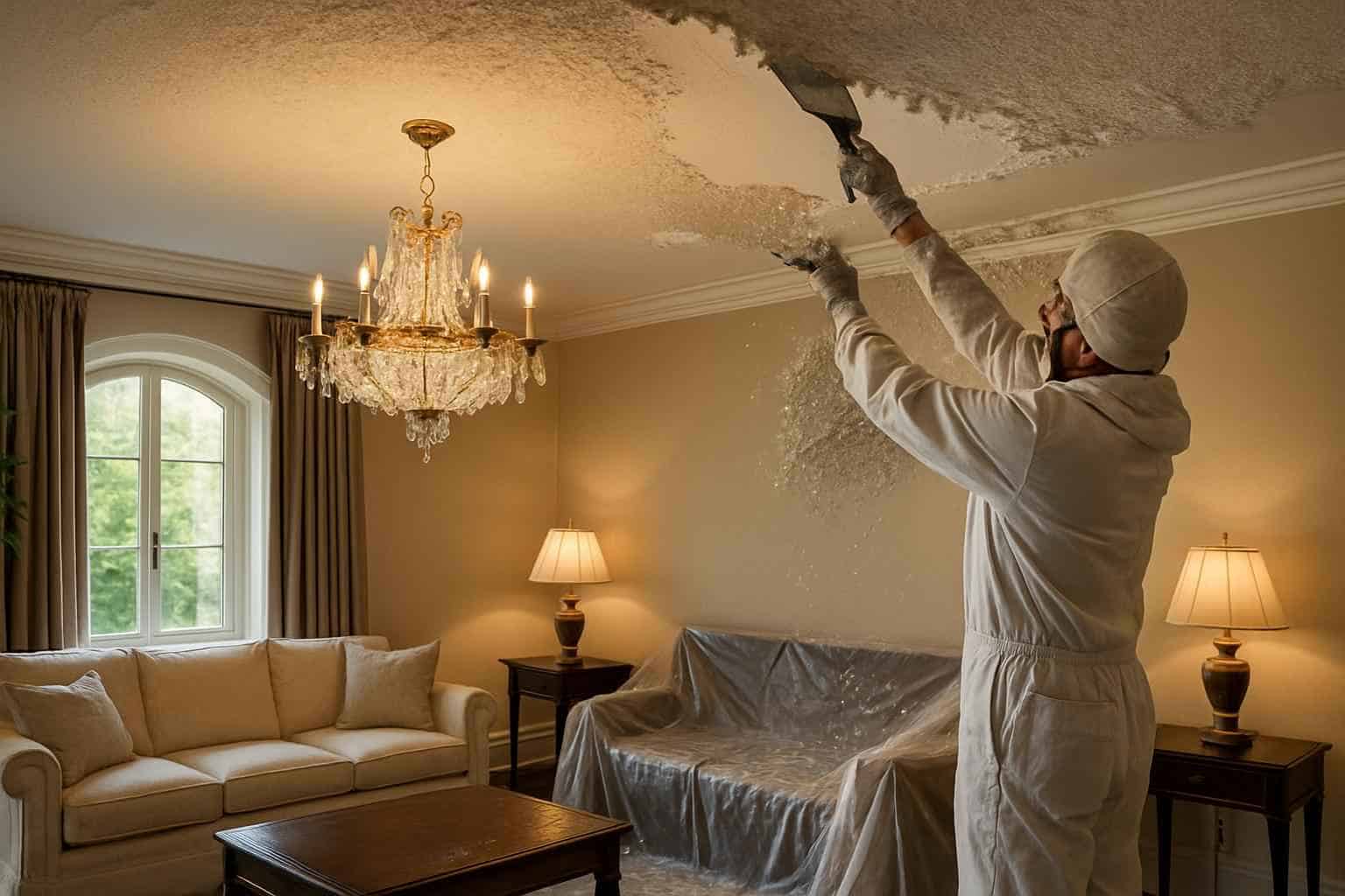 Popcorn Ceiling Removal Service in Doss TX