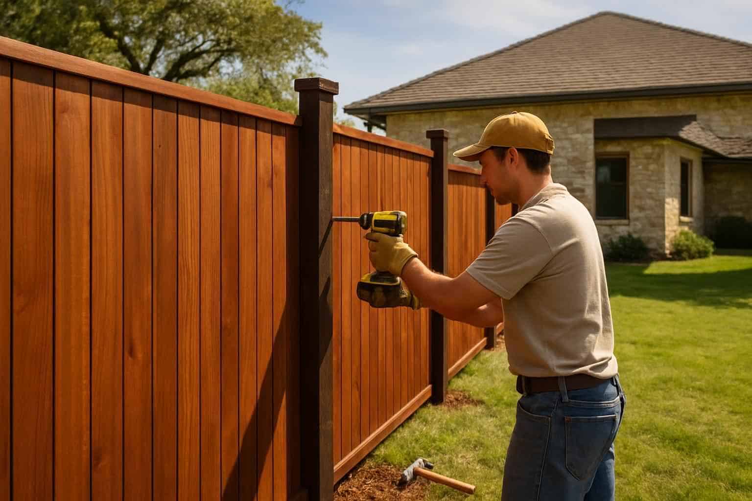 Fence Installation Contractor In Hye TX Privacy Fence Installer in Hye TX