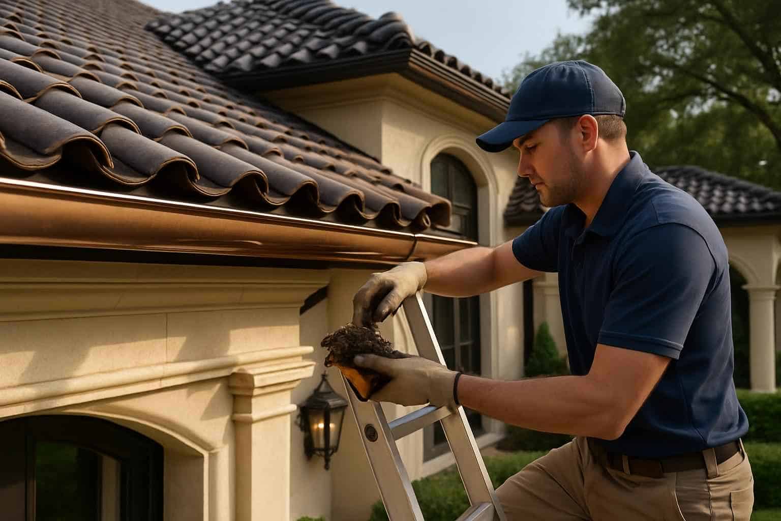 Rain Gutter Cleaning Service in Comfort TX