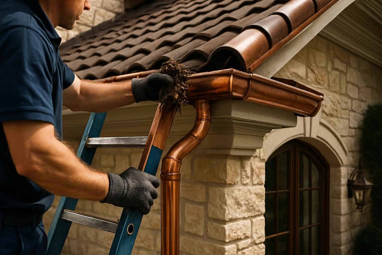 Rain Gutter Cleaning Service in Doss TX