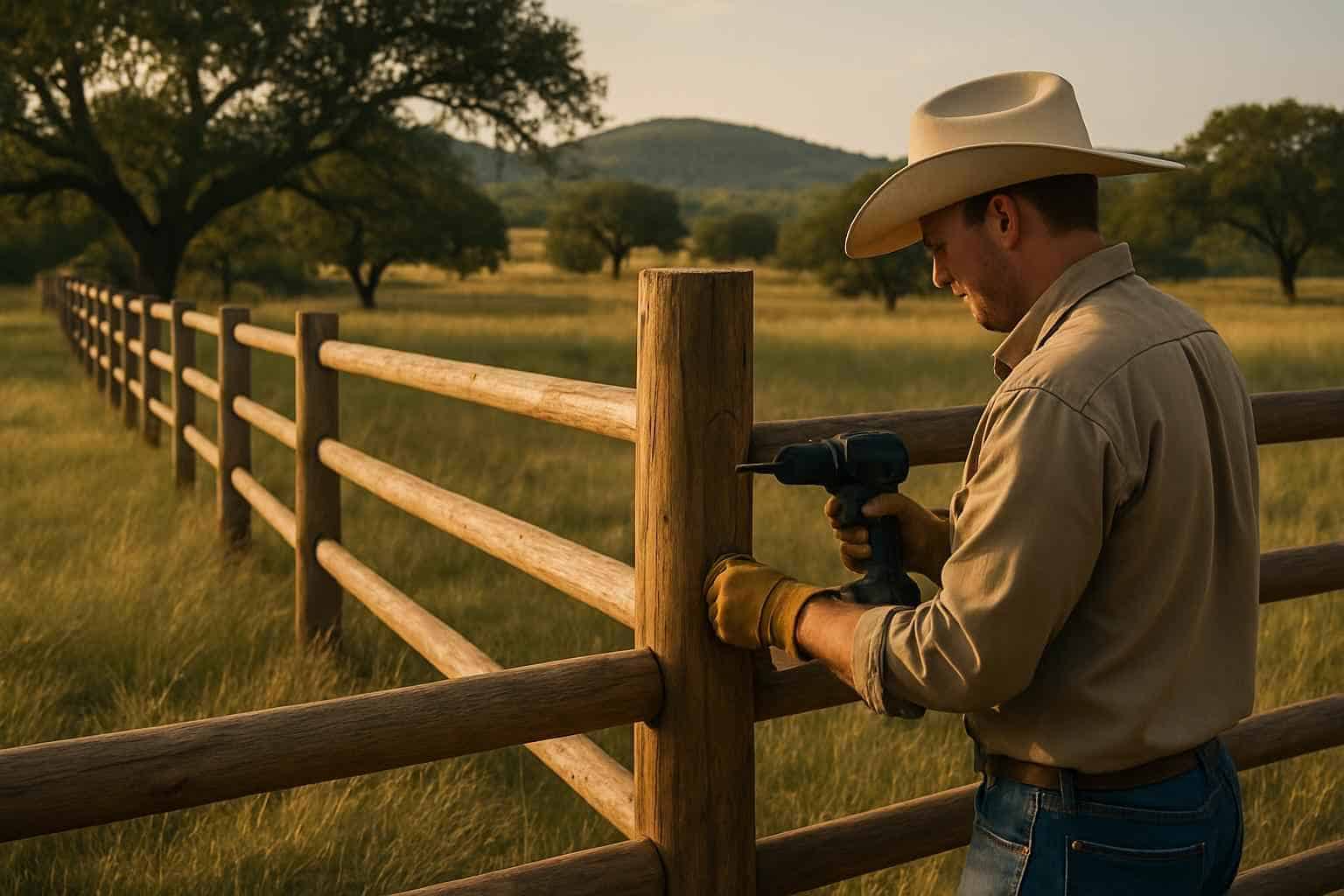 Ranch Fence Builder in Doss TX