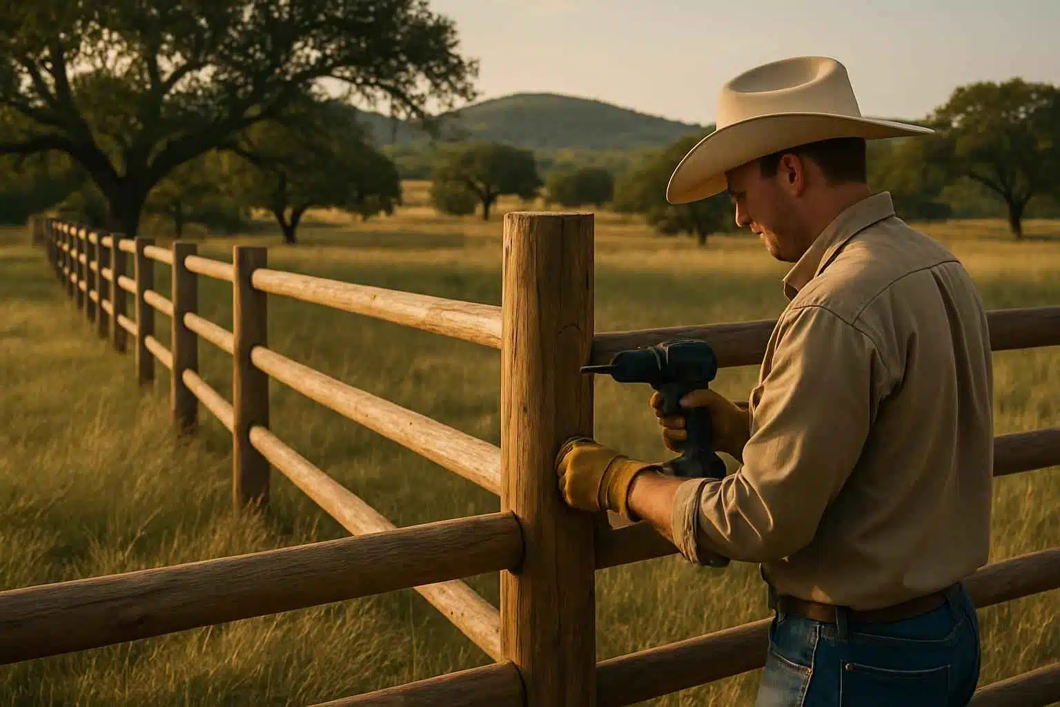 Ranch Fence Builder in Doss TX