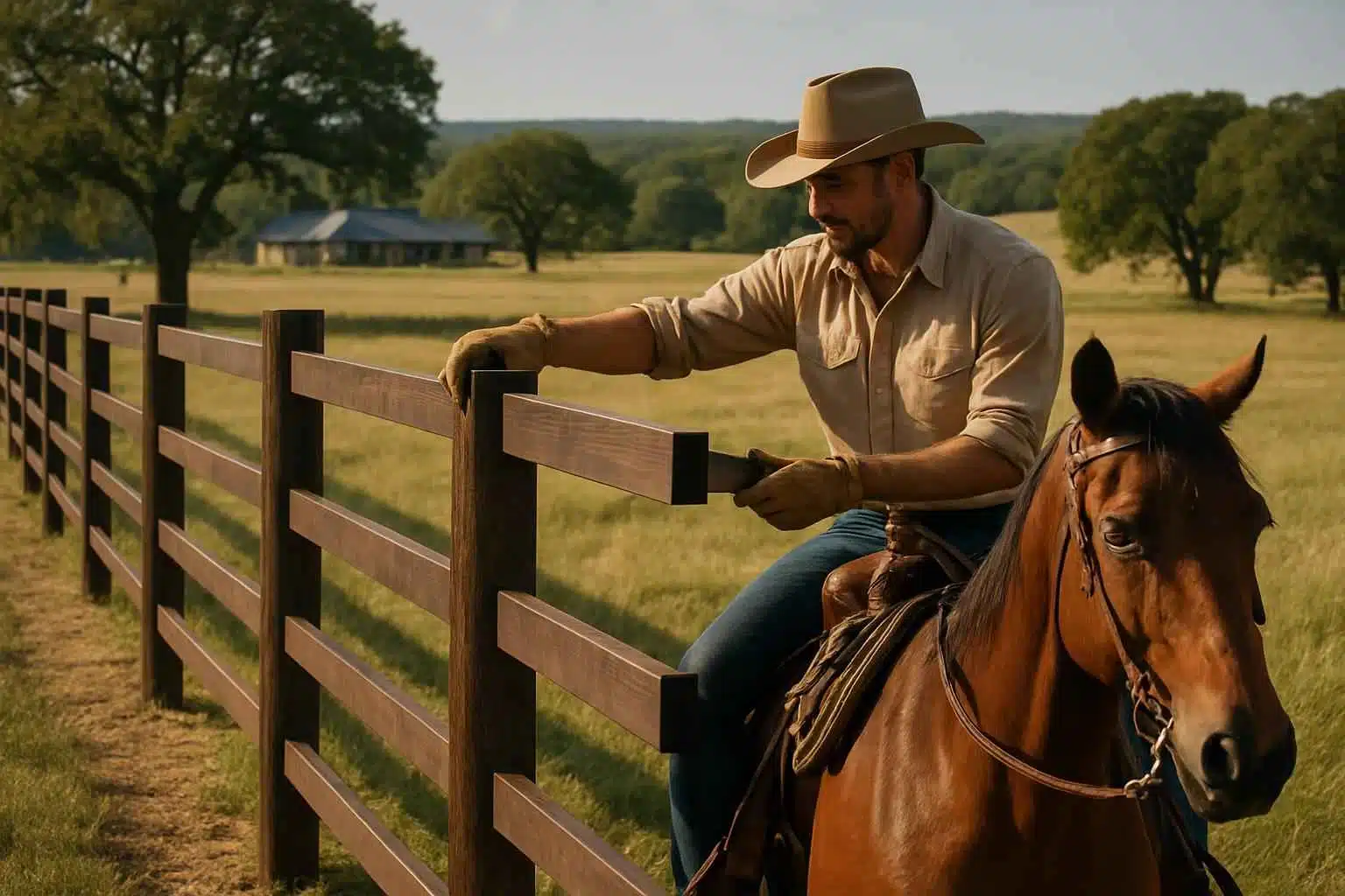 Ranch Fence Builder in Hye TX