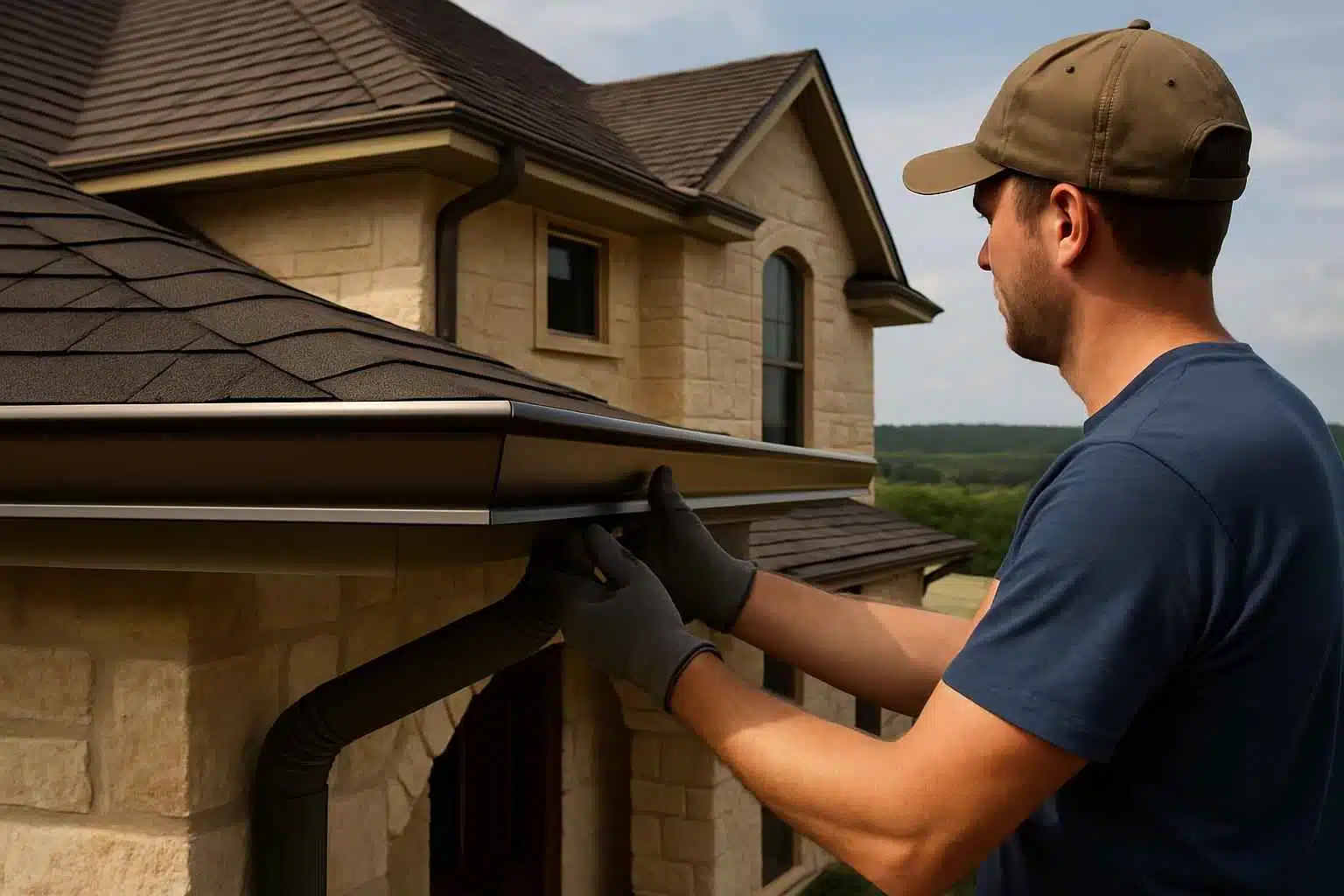 Seamless Gutter Installer in Doss TX