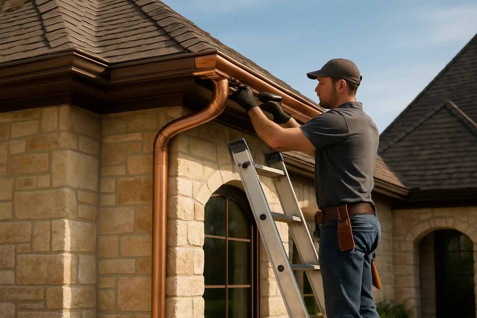 Seamless Gutter Installer in Harper TX
