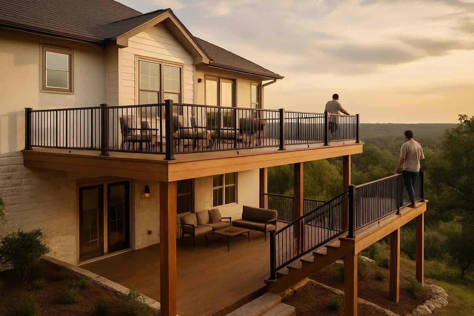 Second Story Deck Builder in Comfort TX