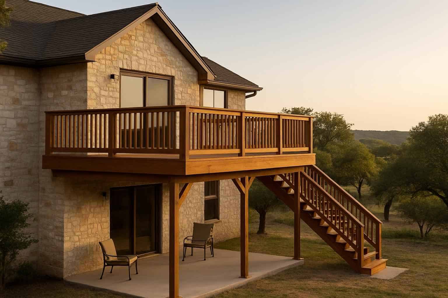 Second Story Deck Builder in Doss TX