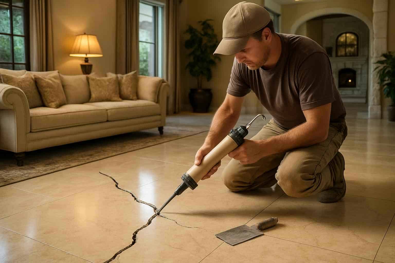 Slab Crack Repair Service in Harper TX