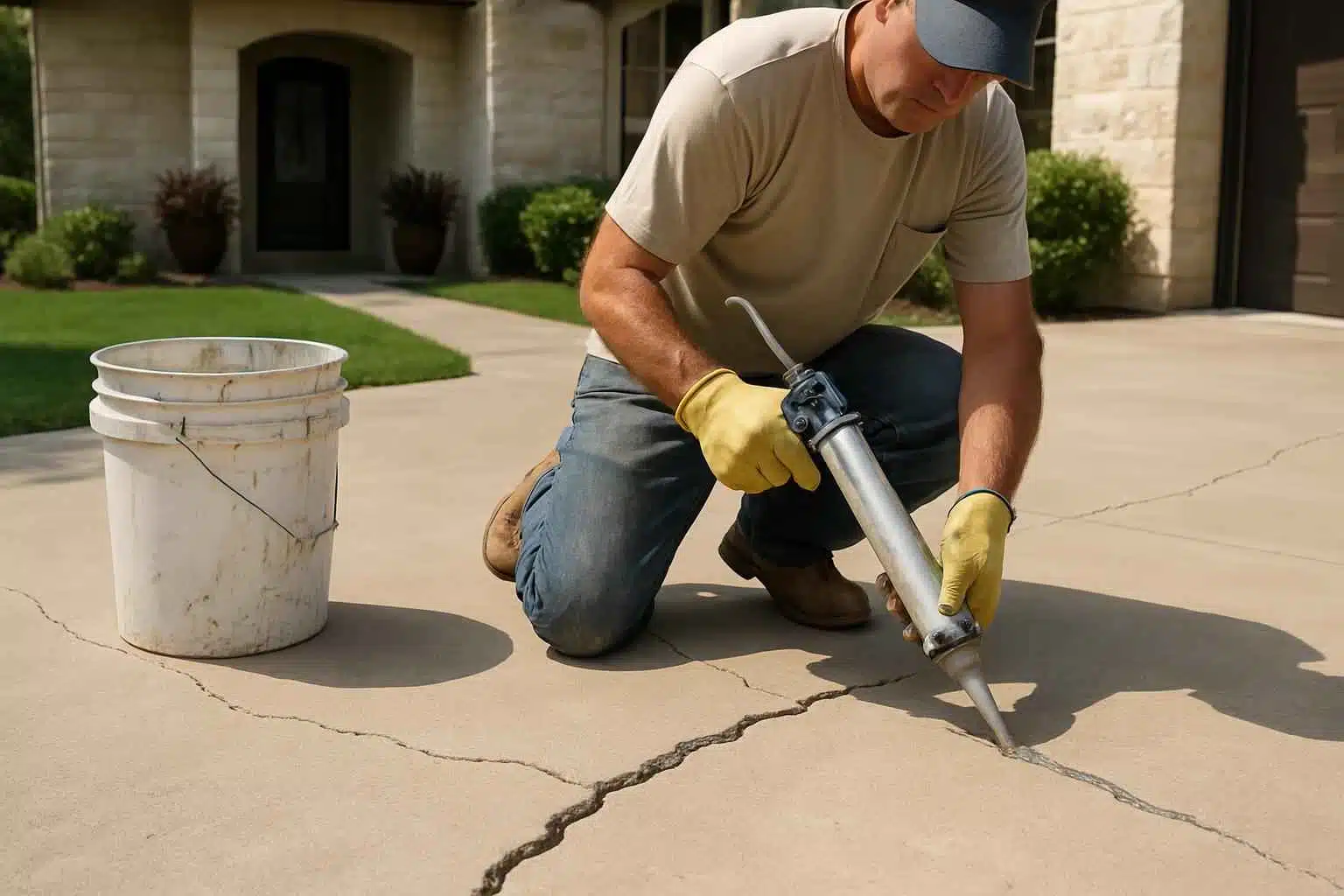 Concrete Repair Contractor In Hye TX Slab Crack Repair Service in Hye TX