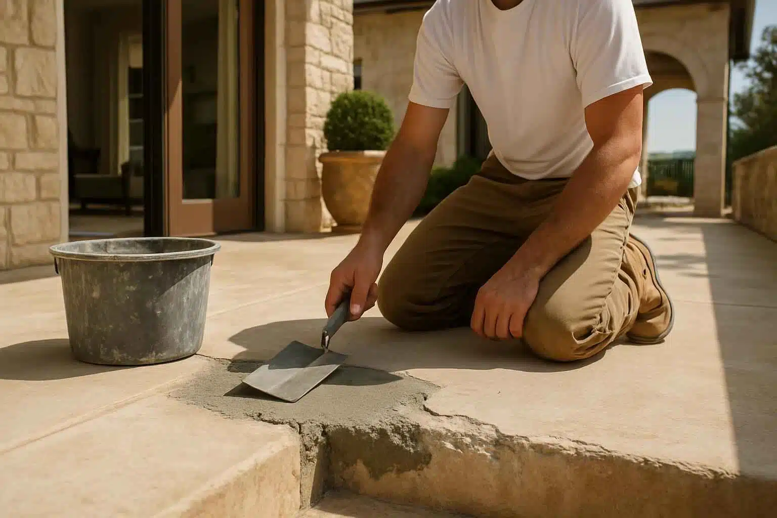 Concrete Repair Contractor In Hye TX Spalling Concrete Repair Service in Hye TX