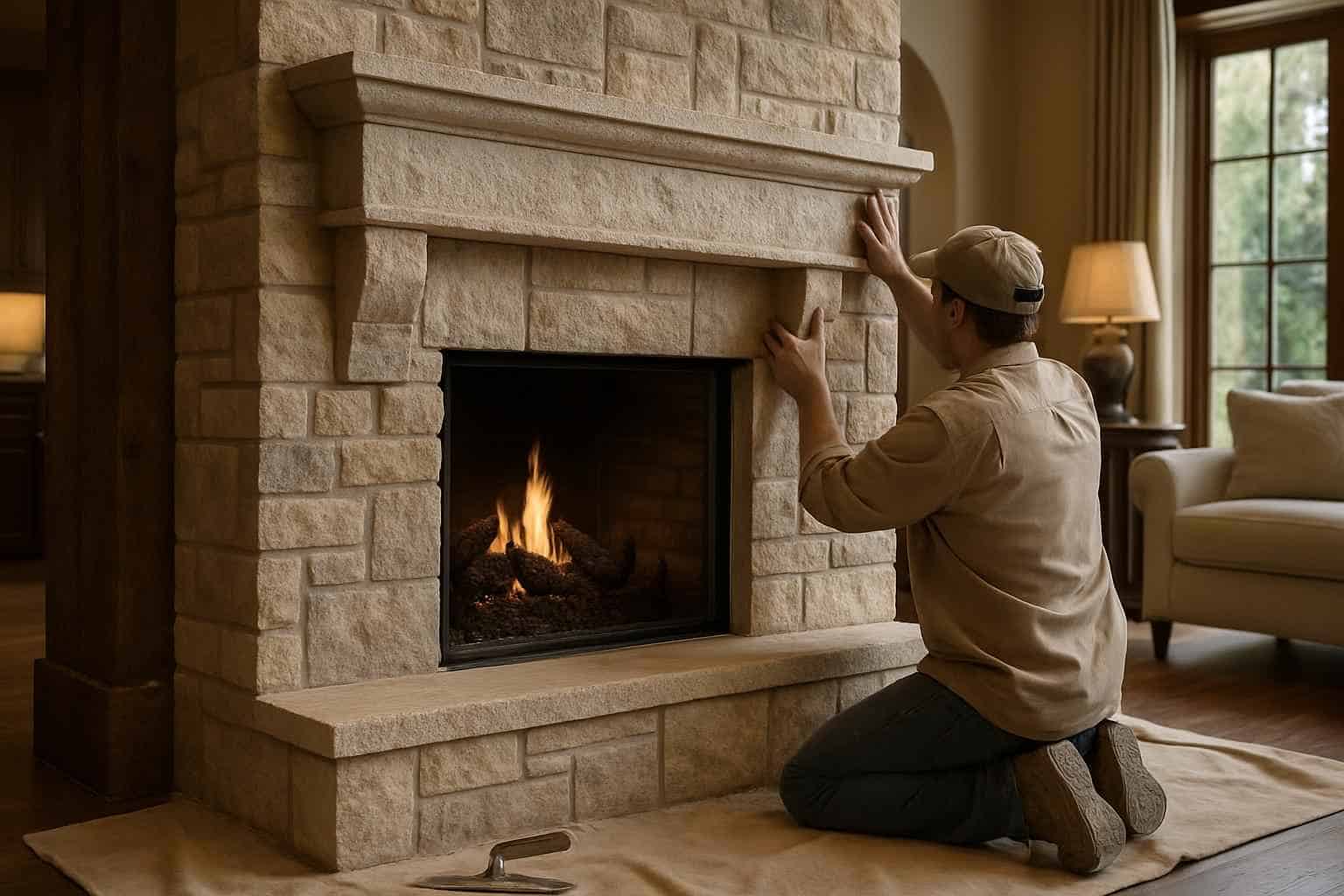Stone Fireplace Surround Installer in Kerrville TX