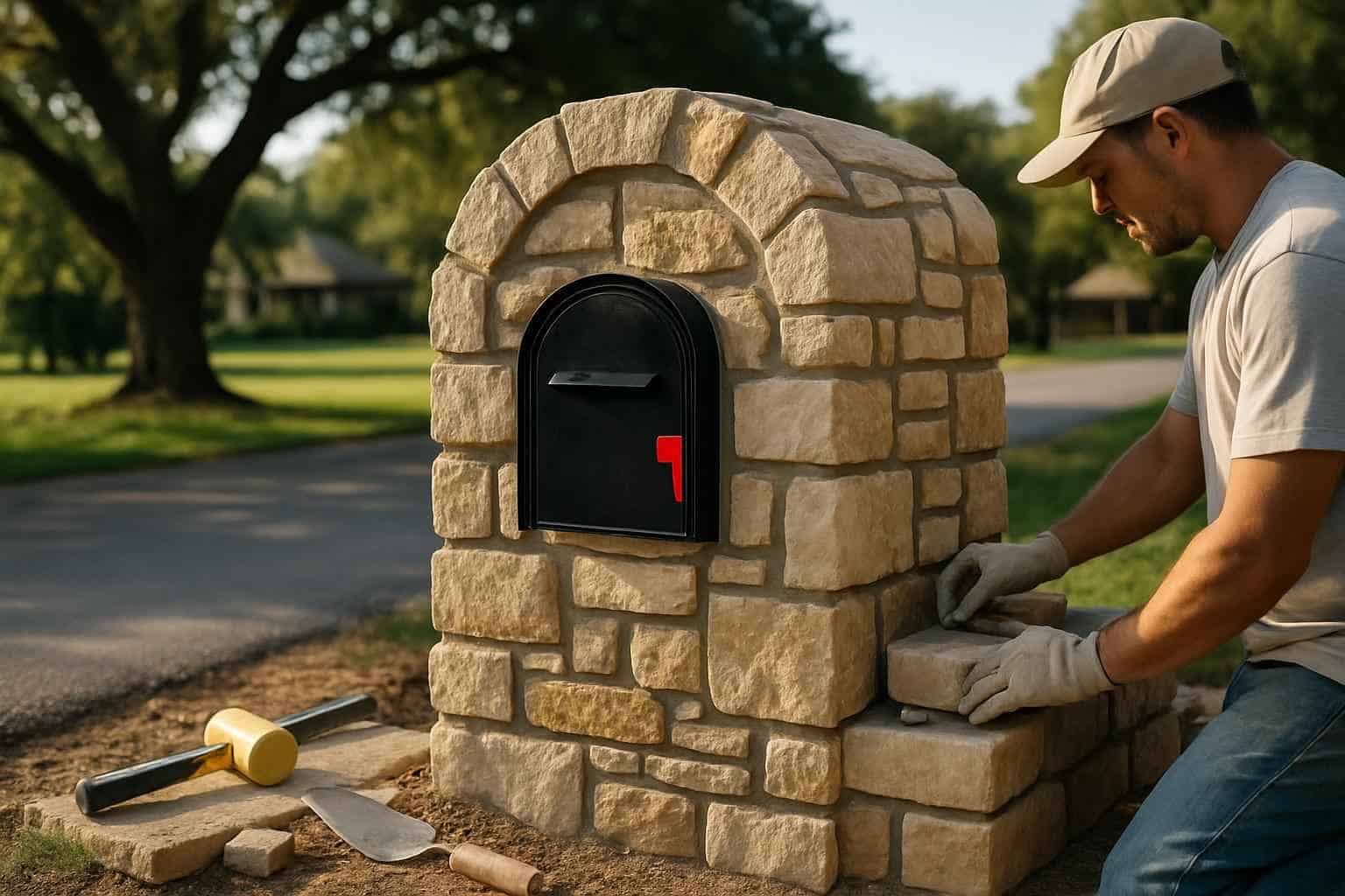 Masonry Contractor In Comfort TX Stone Mailbox Masonry Service in Comfort TX