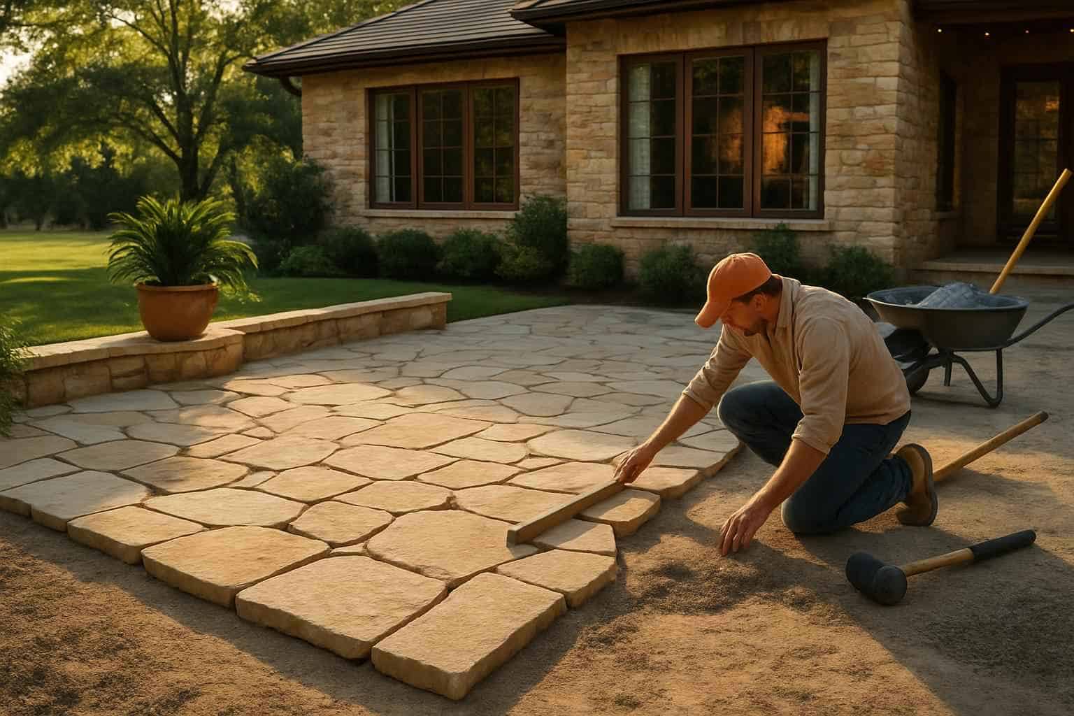Stone Patio Installation Service in Harper TX