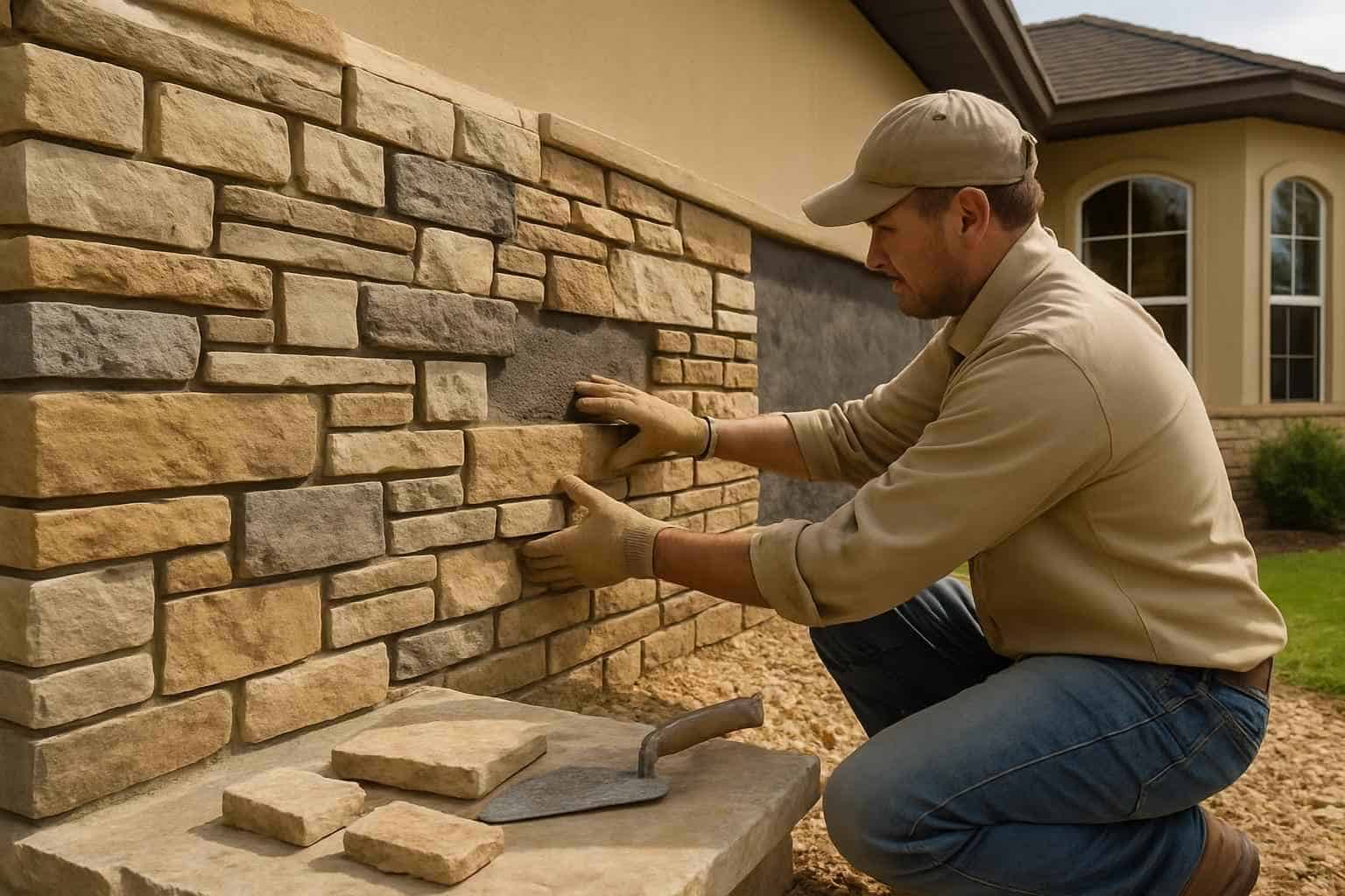 Stone Veneer Installation Service in Harper TX