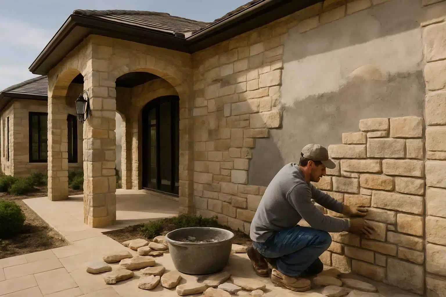 Stone Veneer Installation Service in Hye TX