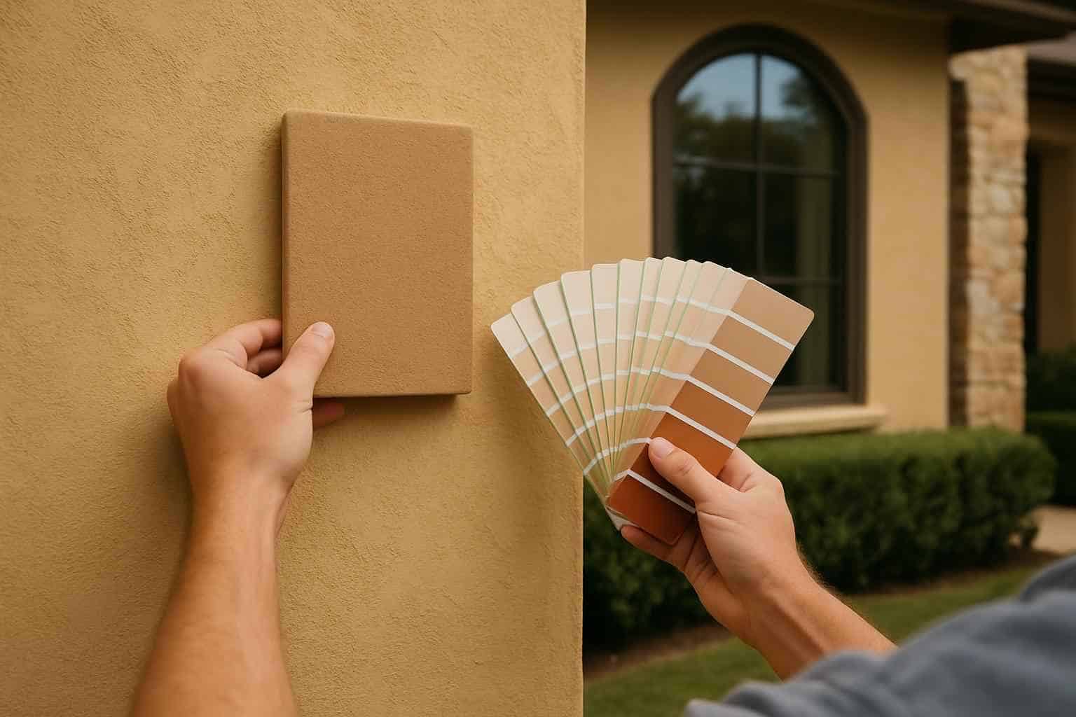 Stucco Color Match Service in Harper TX