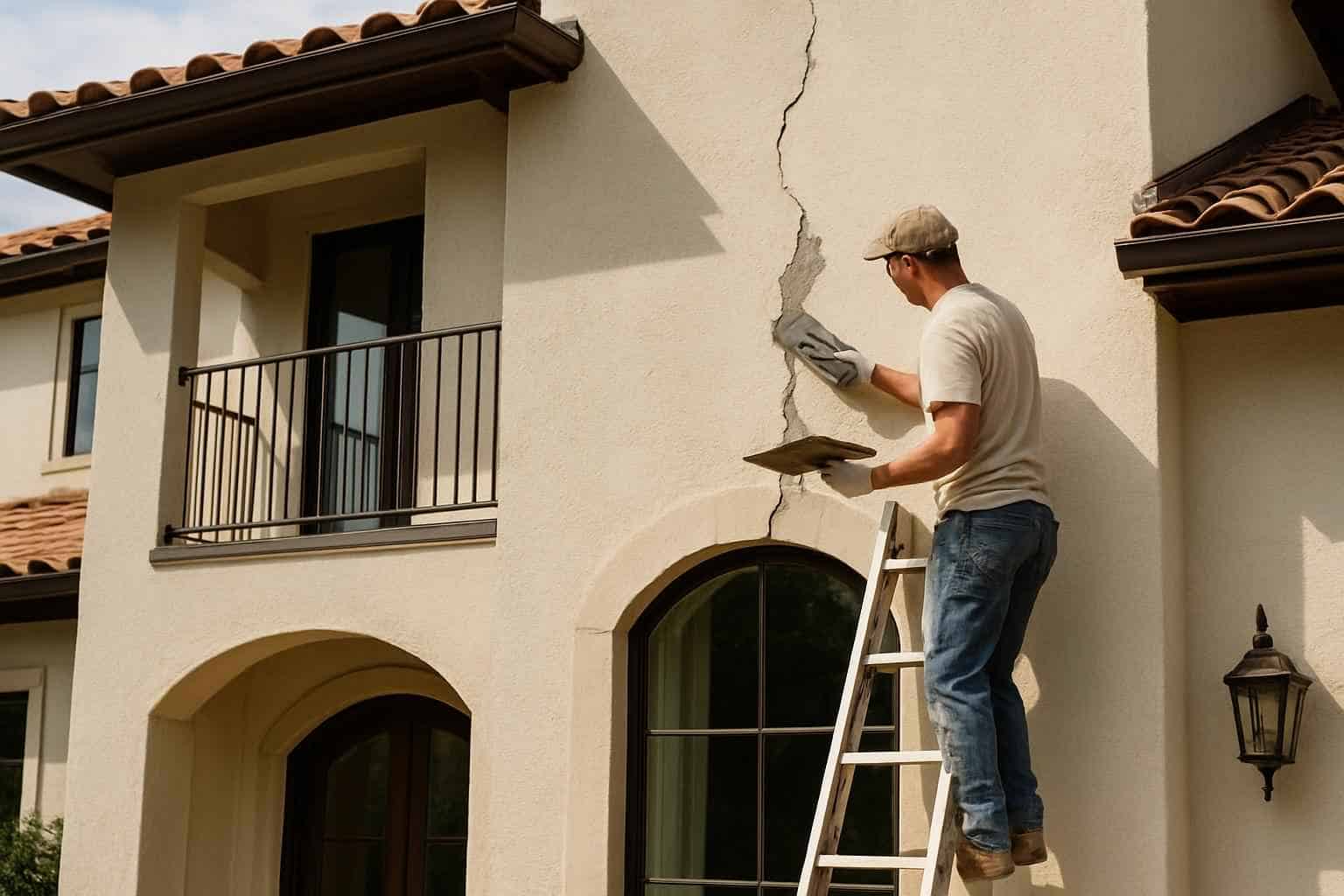 Stucco Crack Repair Service in Harper TX
