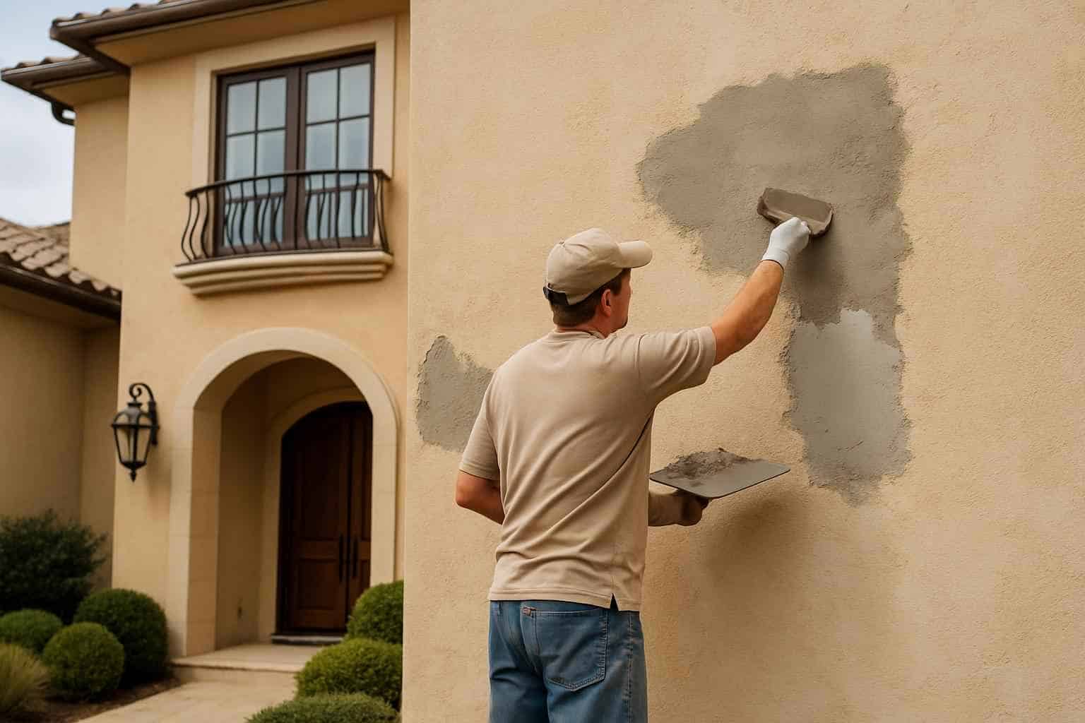 Stucco Patch Service in Hye TX