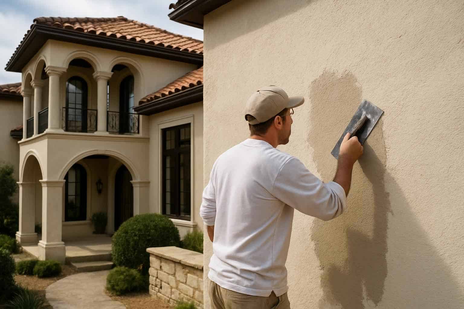 Stucco Repair Contractor In Comfort TX Stucco Recoat Service in Comfort TX