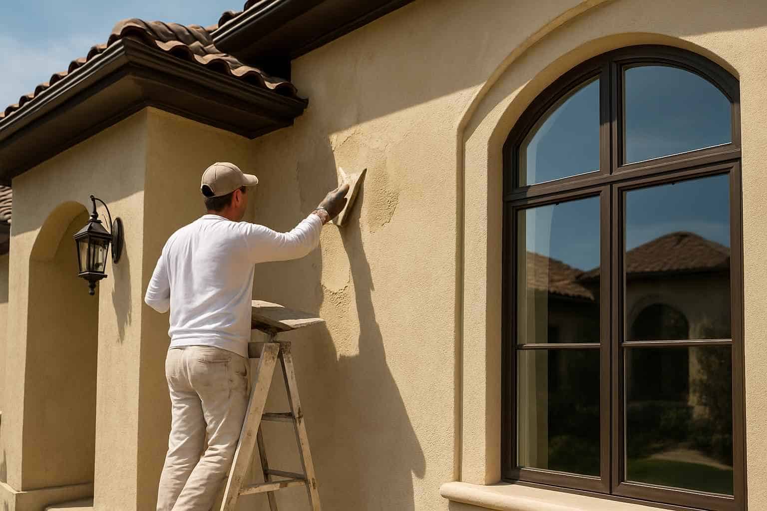 Stucco Recoat Service in Hye TX