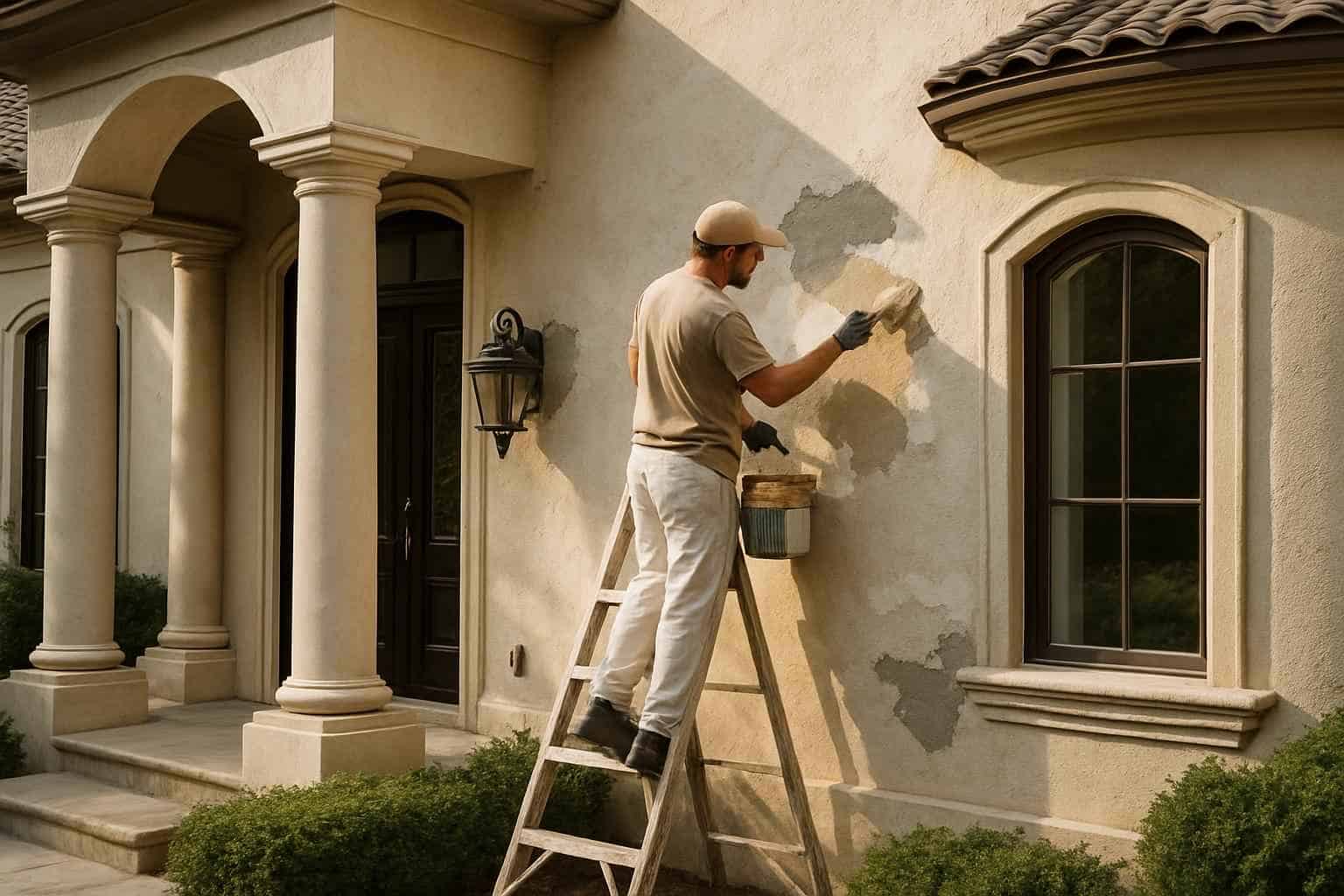 Stucco Repair Paint Service in Doss TX