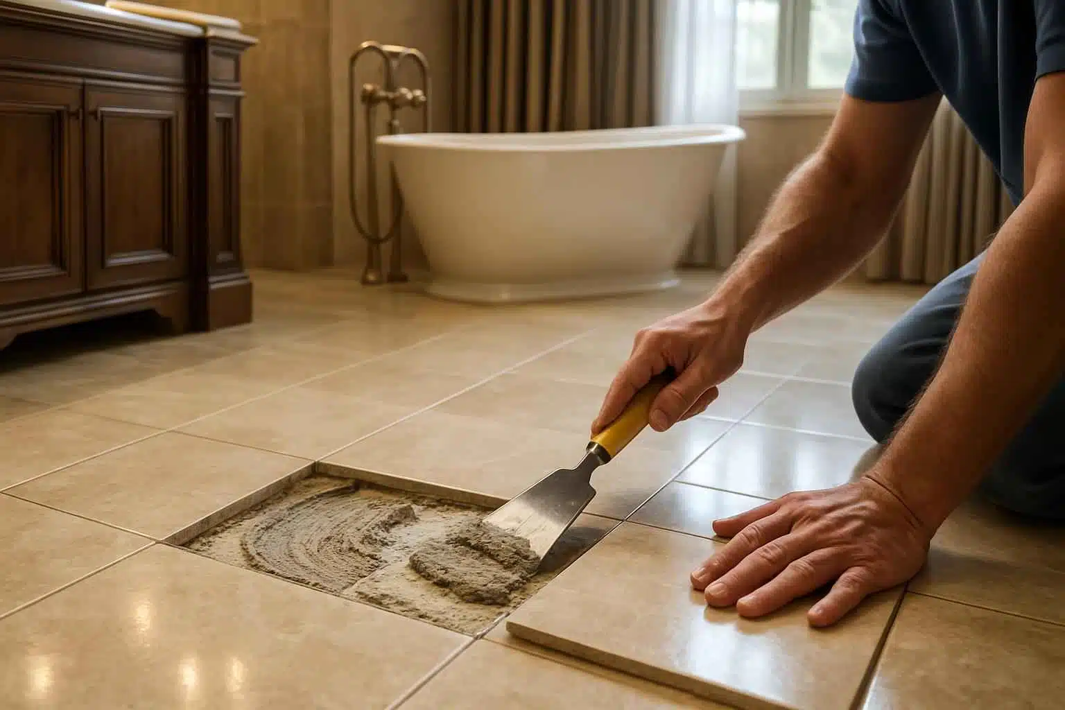 Tile Repair Service in Hye TX