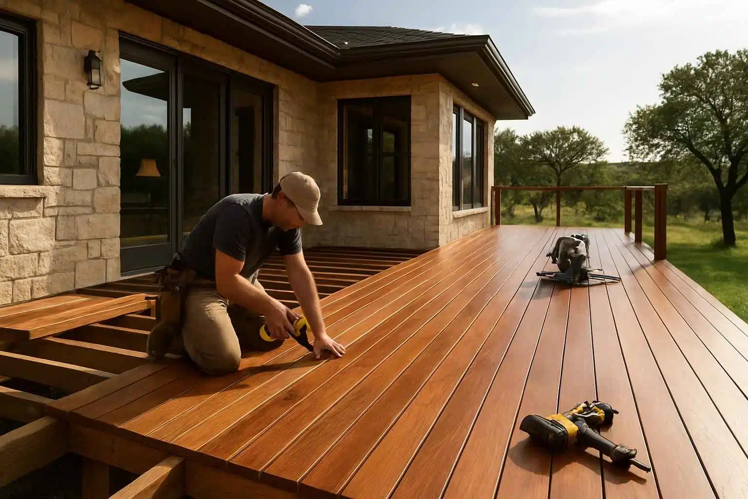 Wood Deck Builder in Doss TX