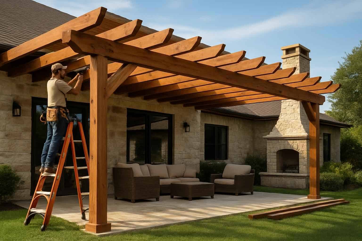 Wood Patio Cover Installer in Doss TX