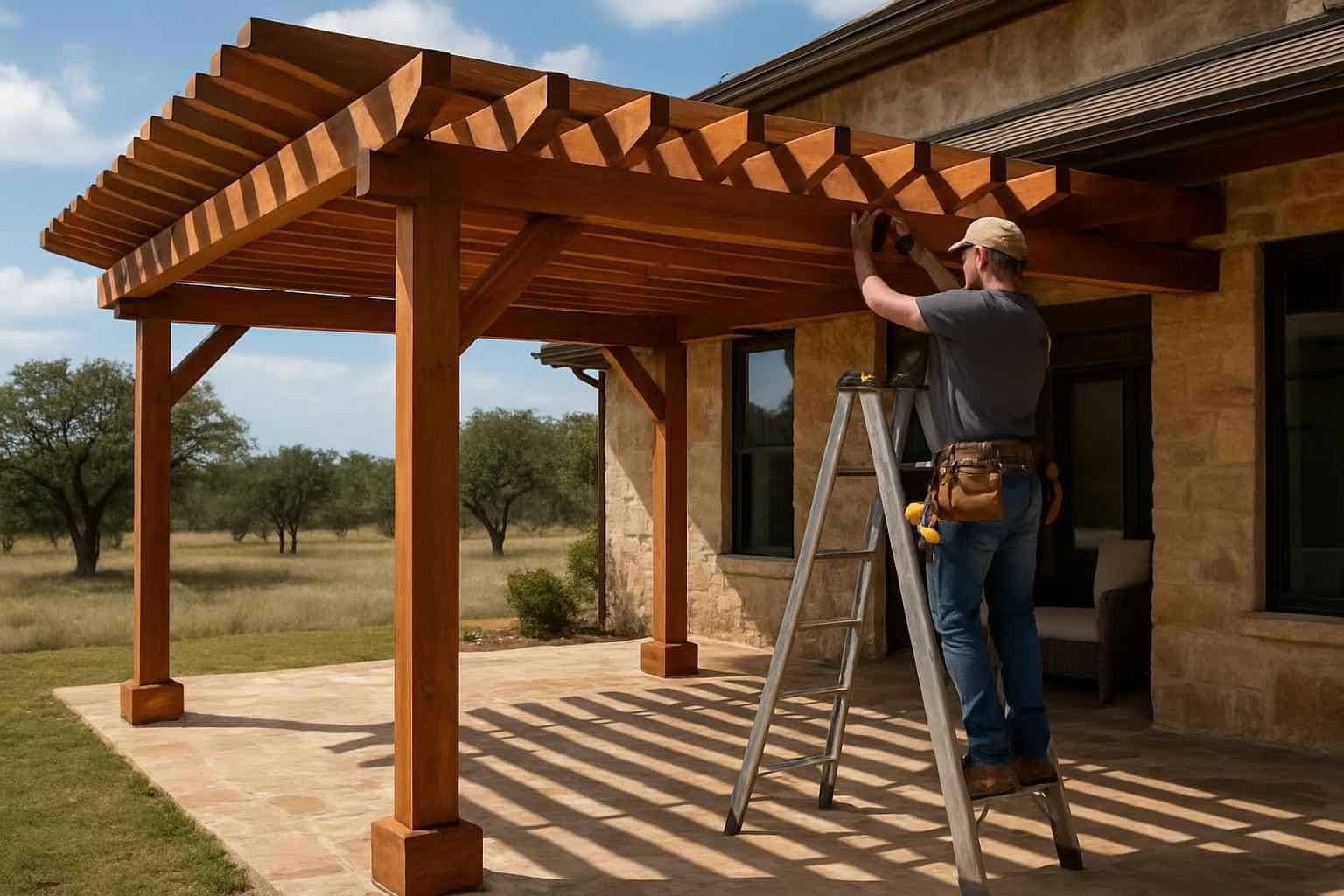 Wood Patio Cover Installer in Harper TX