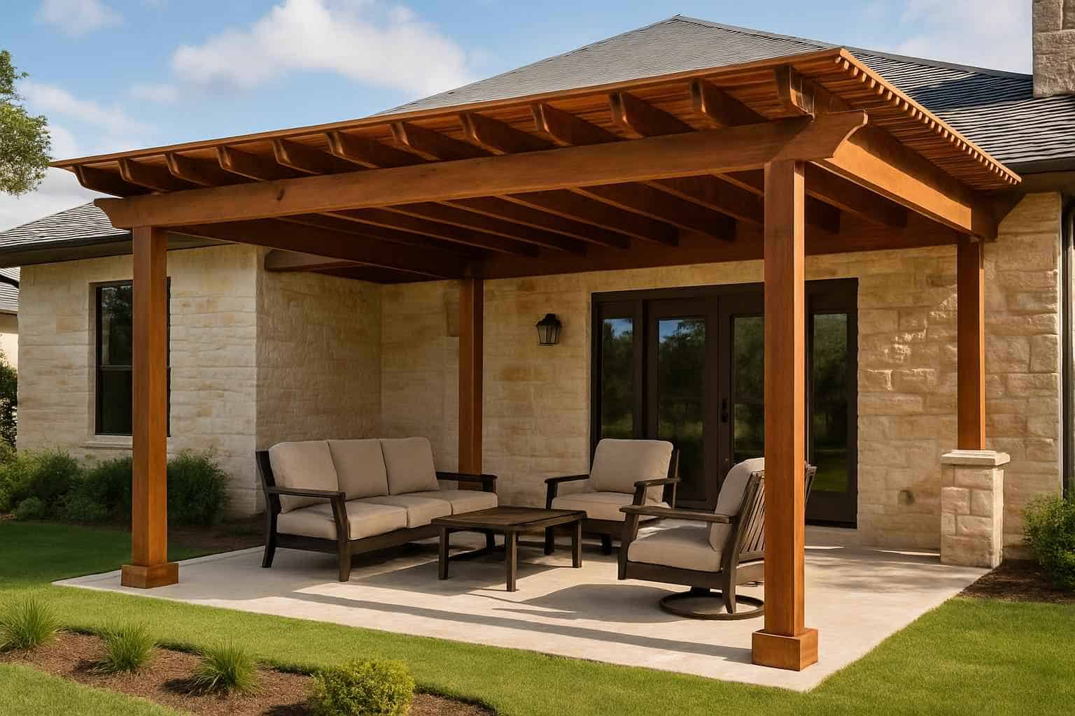Wood Patio Cover Installer in Kerrville TX