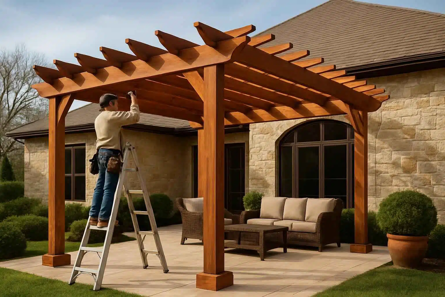 Wood Pergola Builder in Comfort TX