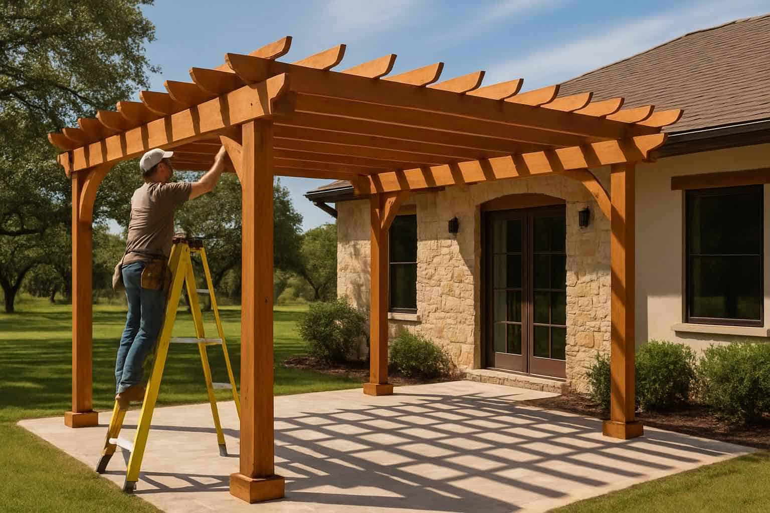 Wood Pergola Builder in Doss TX