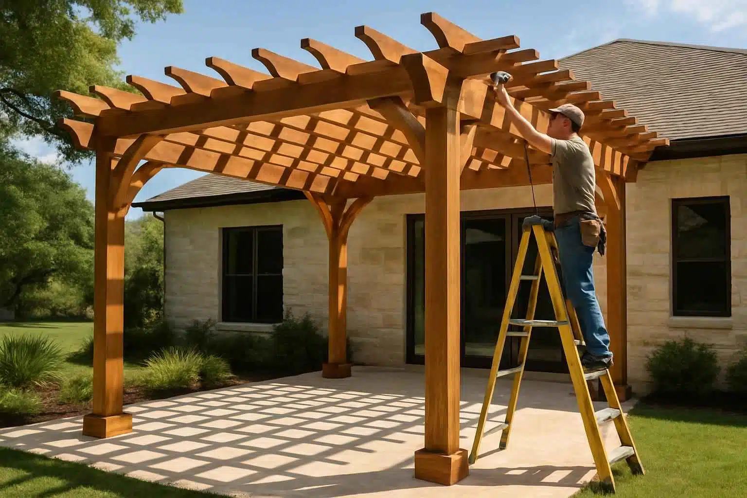 Wood Pergola Builder in Kerrville TX